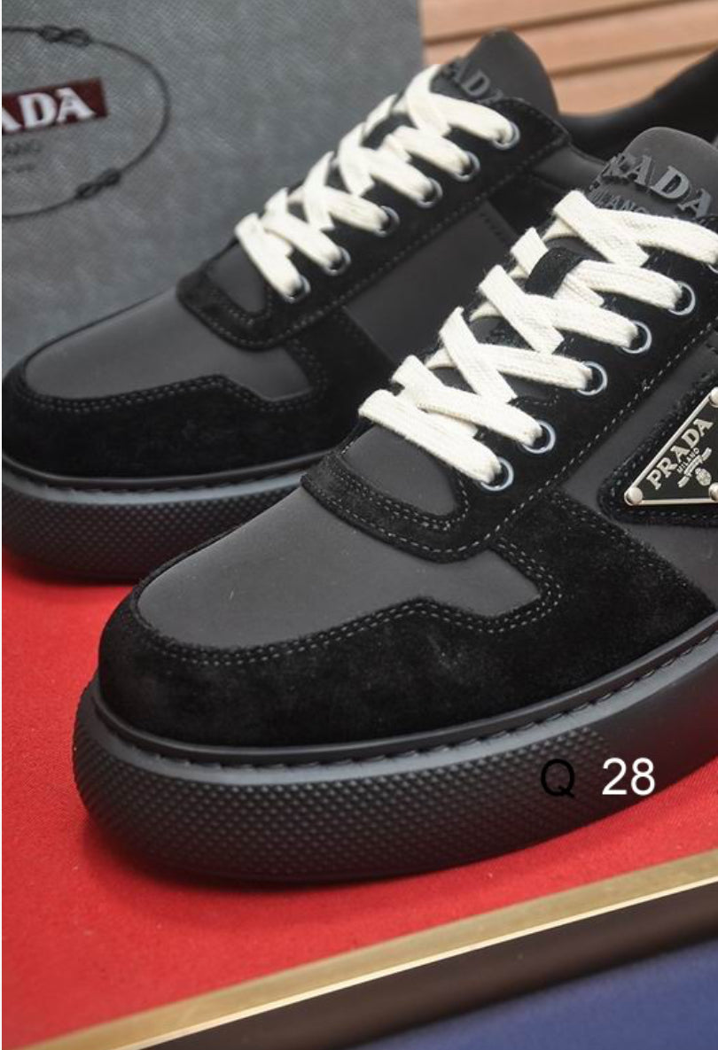 Black Downtown Sneakers Prada