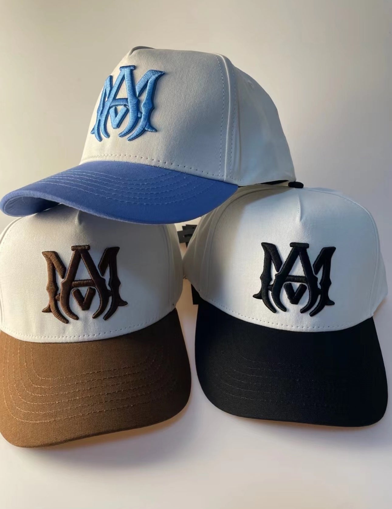 AM Monogram Two-Tone Trucker Cap