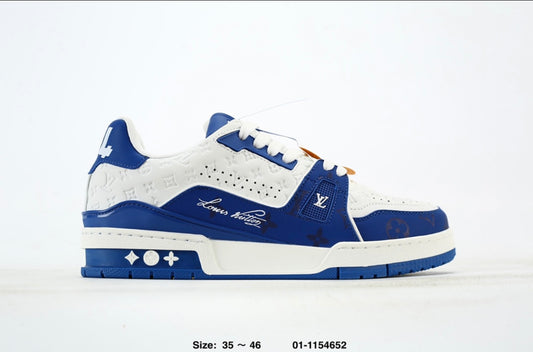 Louis Vuitton Trainer Low #54 Mini Monogram- Blue