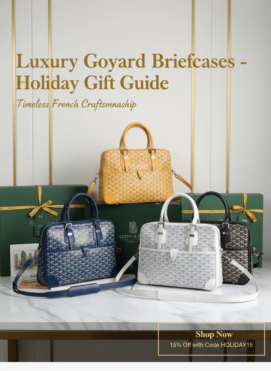 Goyard Briefcases Holiday Hero Banner